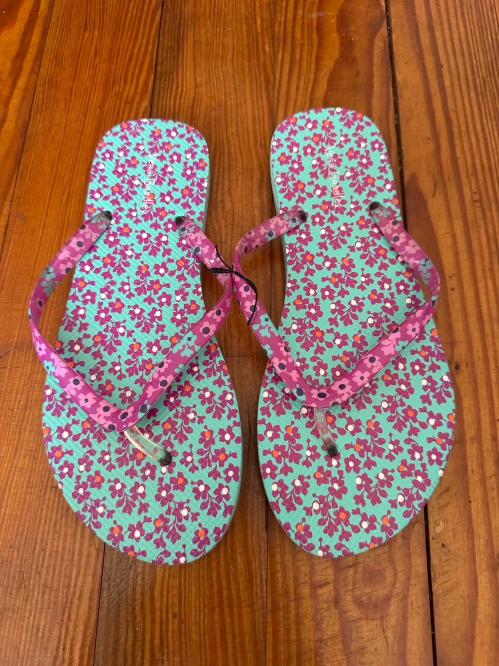 Vera Bradley Floral Flip Flops